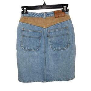 Palmer e Palmer Australia Blue Denim Western Cowgirl Skirt